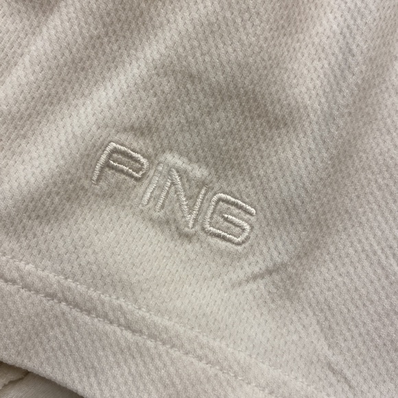 PING Big & Tall 4 button white s/s cotton men’s polo shirt vintage 2X 🌞 - Picture 9 of 13